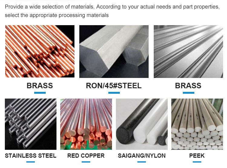 Titanium Brass Stainless Steel Aluminum Metal CNC Machined Parts