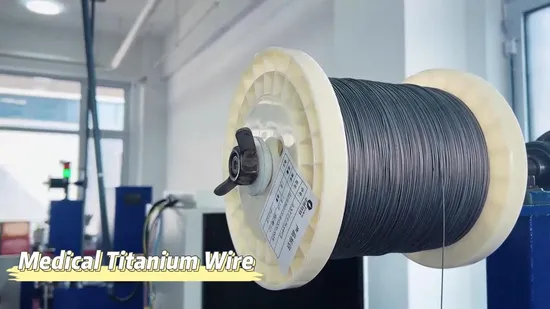 Pure Titanium Wire Gr1 Gr2 for Surgical Clips and Stapler Staples