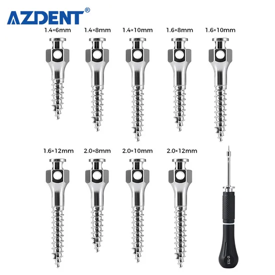 Dental Micro Ortho Screw Titanium Alloy Orthodontic Mini Screws 