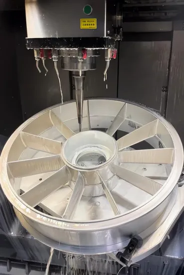 Customized Precision Steel Titanium 5 Aixs CNC Machining Parts for Automotive Racing Engine Spoke Rim Center Plate 