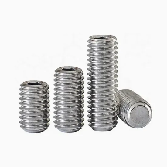 DIN913 ANSI/ASME B18.3 Titanium Alloy Steel Hexagon Socket Set Screw 
