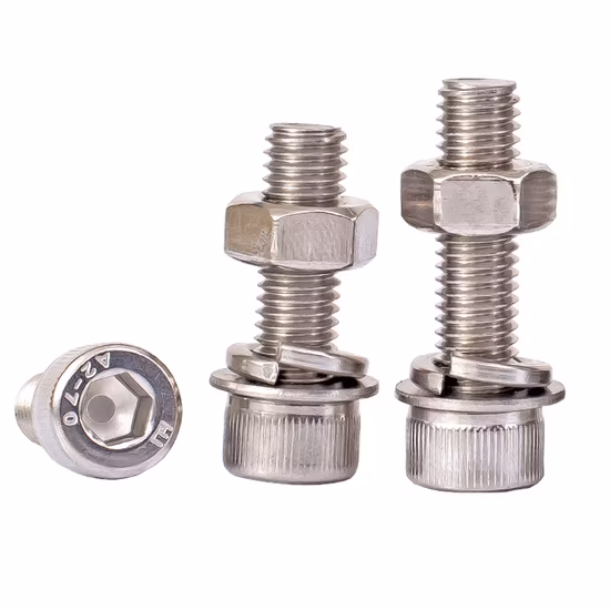 Carbon Steel Galvanized Gr4.8 Fasteners DIN933 DIN 931 DIN 601 Titanium Hexagon Head Bolt Cap Screw Nuts and Hex Bolts