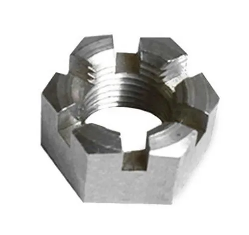 Made in China ASME B18.2.2 Grade 5 Hex Slotted Titanium Nuts 