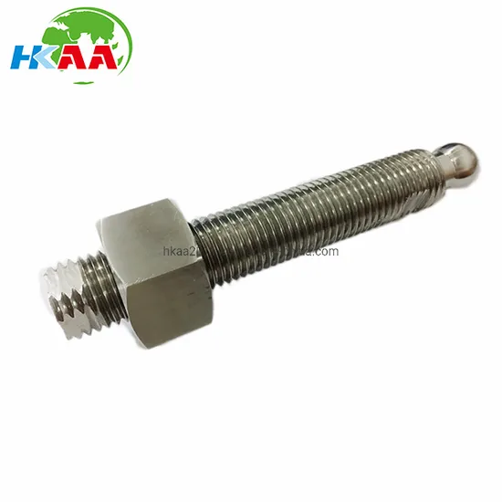 Customized High Quality CNC Lathe Turning Titanium Ball Stud Fasteners 