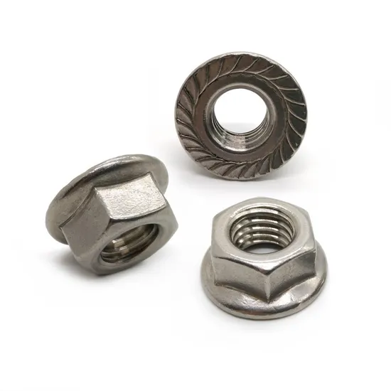 Hex Flange Nuts M6 M8 M10 M12 Anodized Serrated Hexagonal Titanium Flange Nut DIN6923 