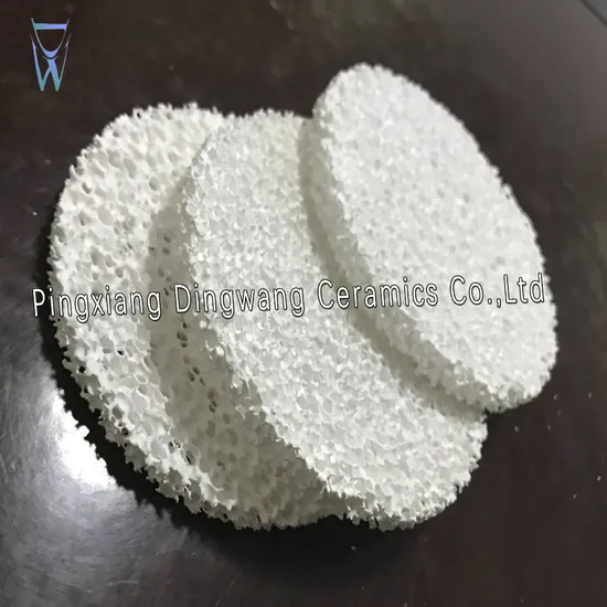 Ceramic Foam Filter Molten Metal Filtration 