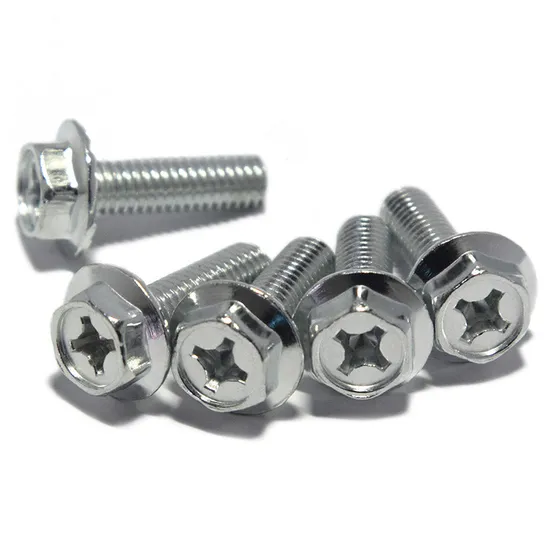 Custom Titanium Bolts Titanium Alloy Flange Bolts Ti Hex Flange Bolt 