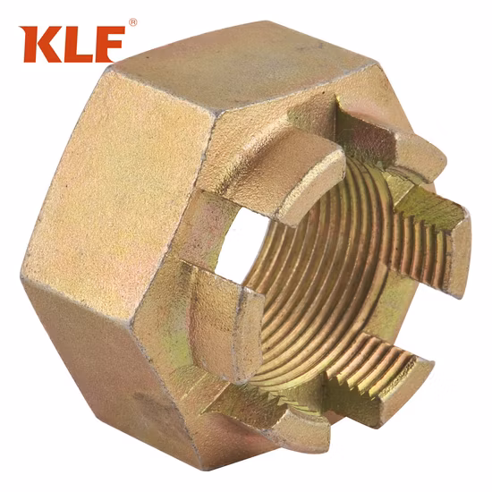 ANSI/ASME B 18.2.2 Gr5 Titanium Hex Slotted Nuts