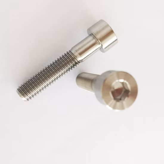 Titanium Hexagon Screw with Cylindrical Head Titanium Fastener Screw 