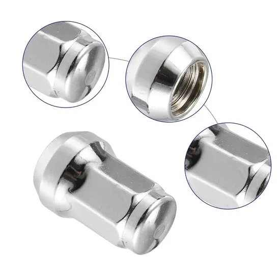 Auto Fasteners Chrome Steel Car Nut Titanium Lock Wheel Nut 
